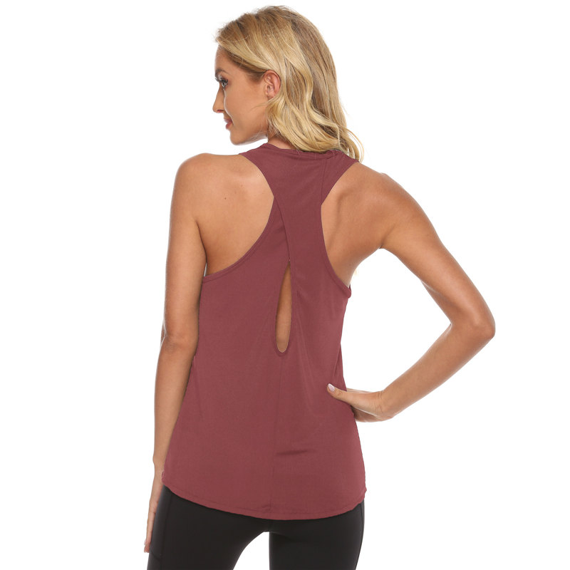 Rückenfreies Workout-Lauf-Tanktop für Damen, Muskel-Yoga-Shirts, Ärmeloberteile2