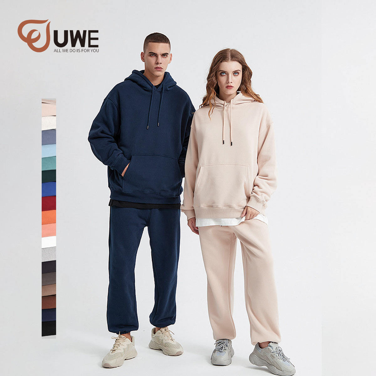 Custom Sweatsuit Pullover Sweat With Pocket Tracksuits（342）