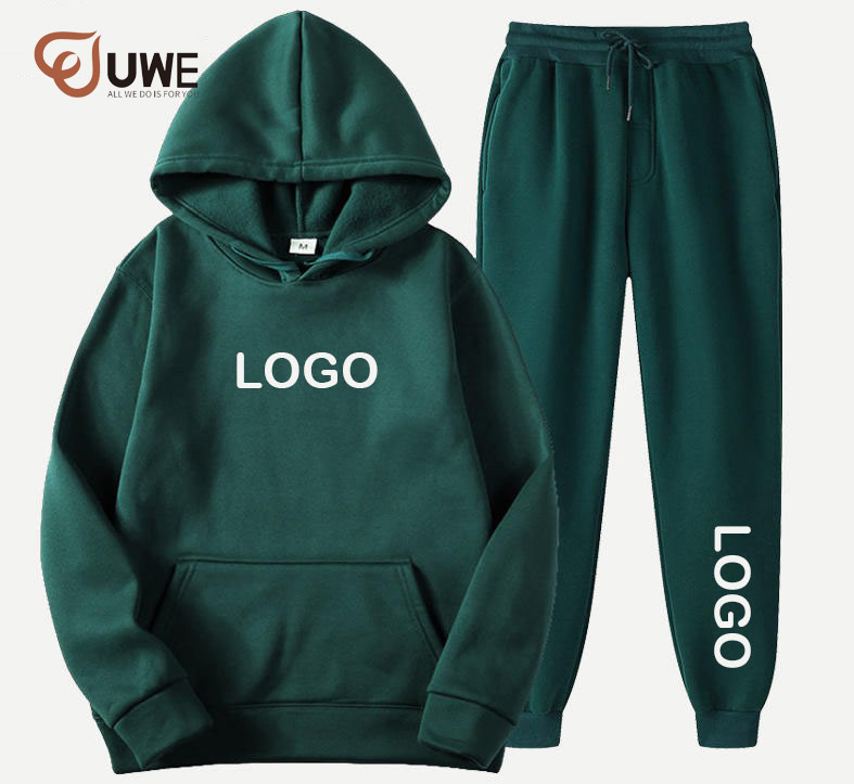 Tracksuit Cotton Thick Hoodie And Joggers Set Plus Size Sweatsuit（98）