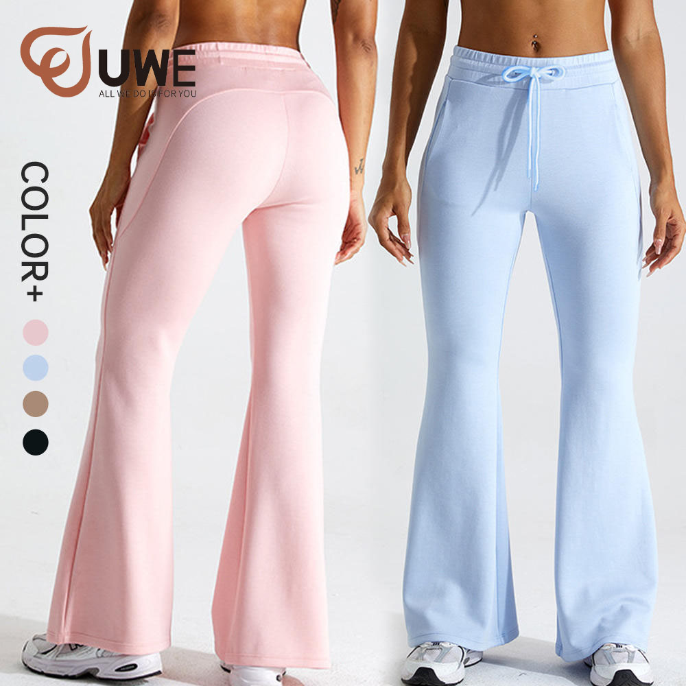 Yoga Flared Pants Drawstring Loose Soft Sweatpants Jogger