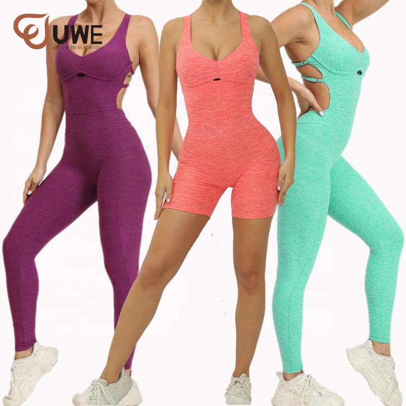 Yoga Jumpsuit Romper Fitness Hollow Out One Piece Jumpsuit（571）