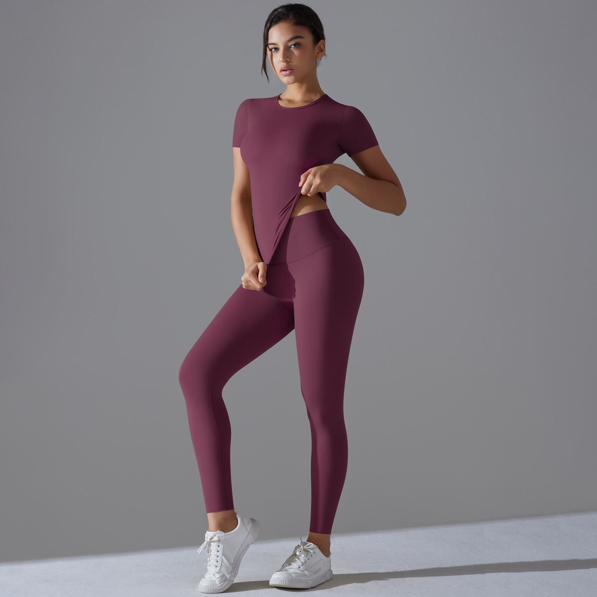 Antibacterial fabric yoga sets