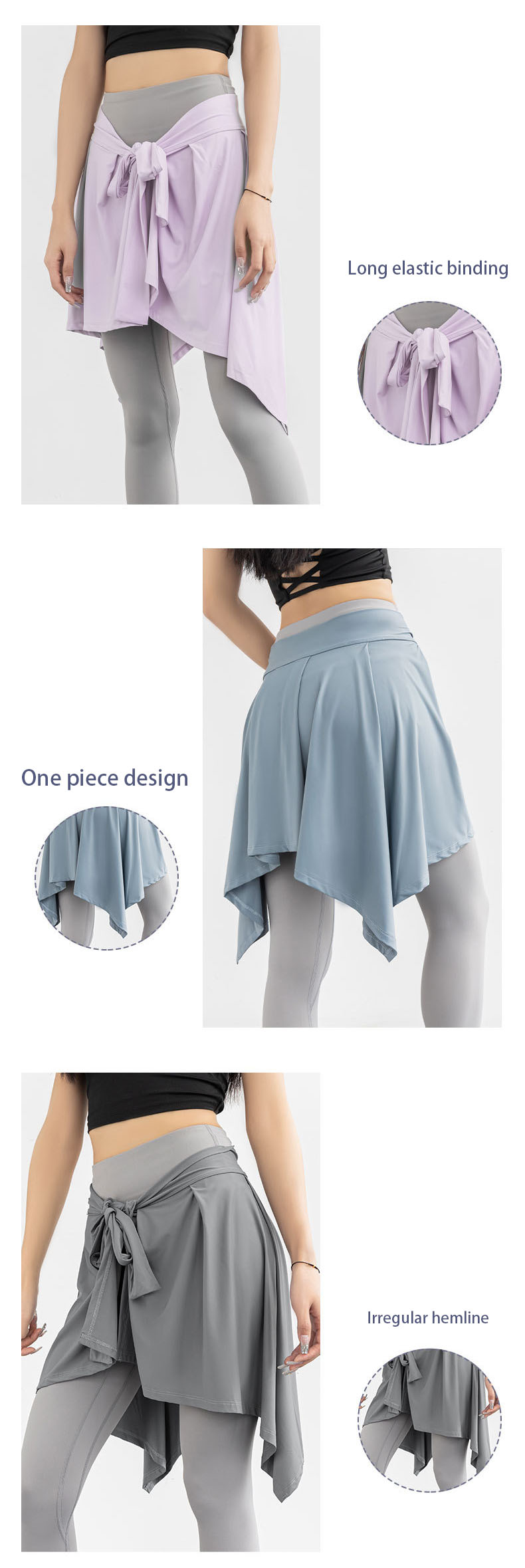 False Two Pieces Skirts