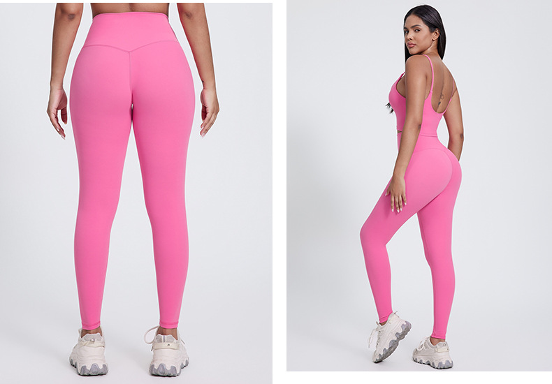 V pinggang legging