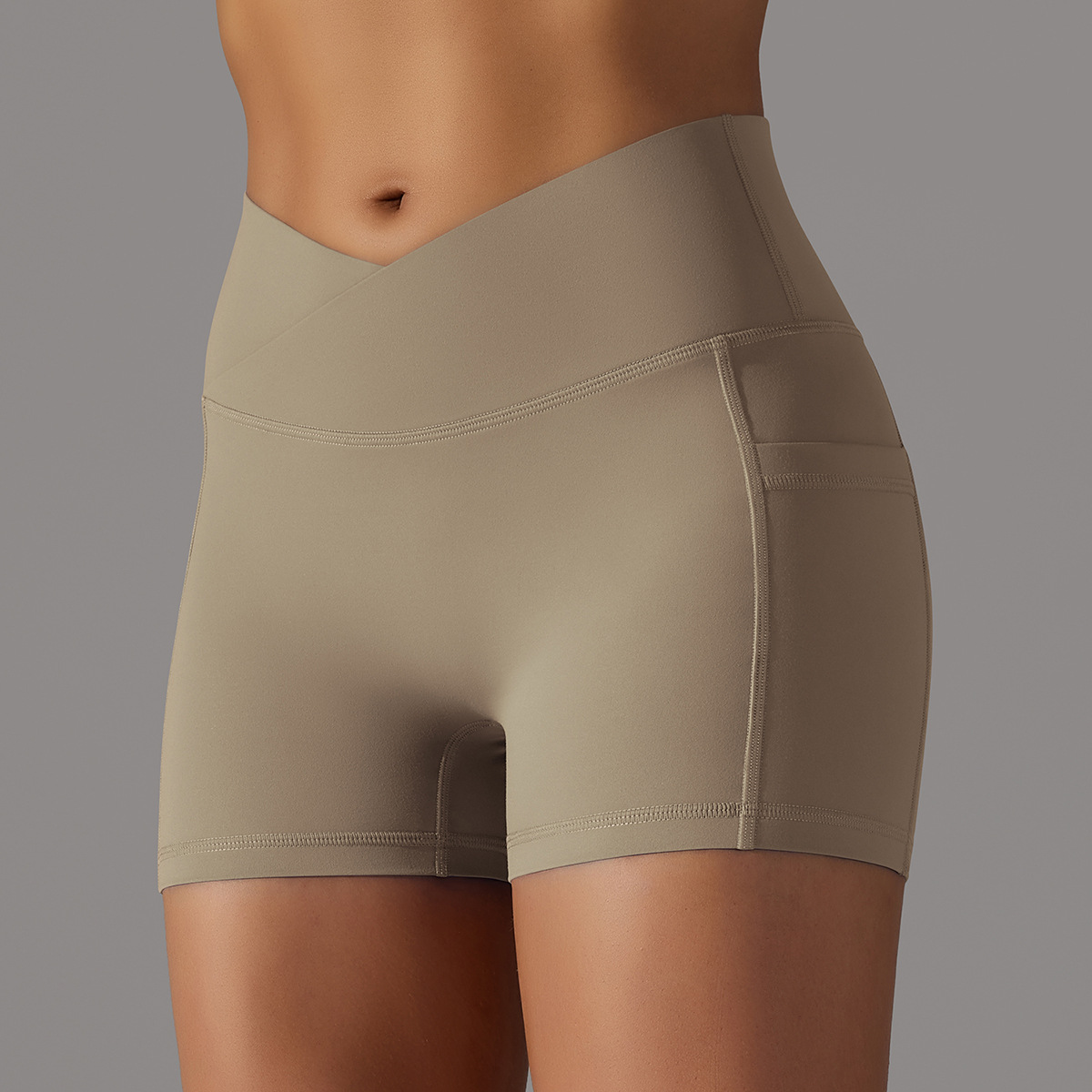 Yoga Shorts With Pockets