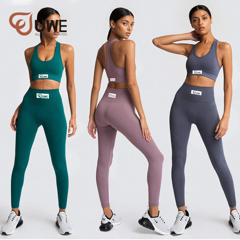 Yoga Set High Waist Pants Shockproof Sports Bra（203）