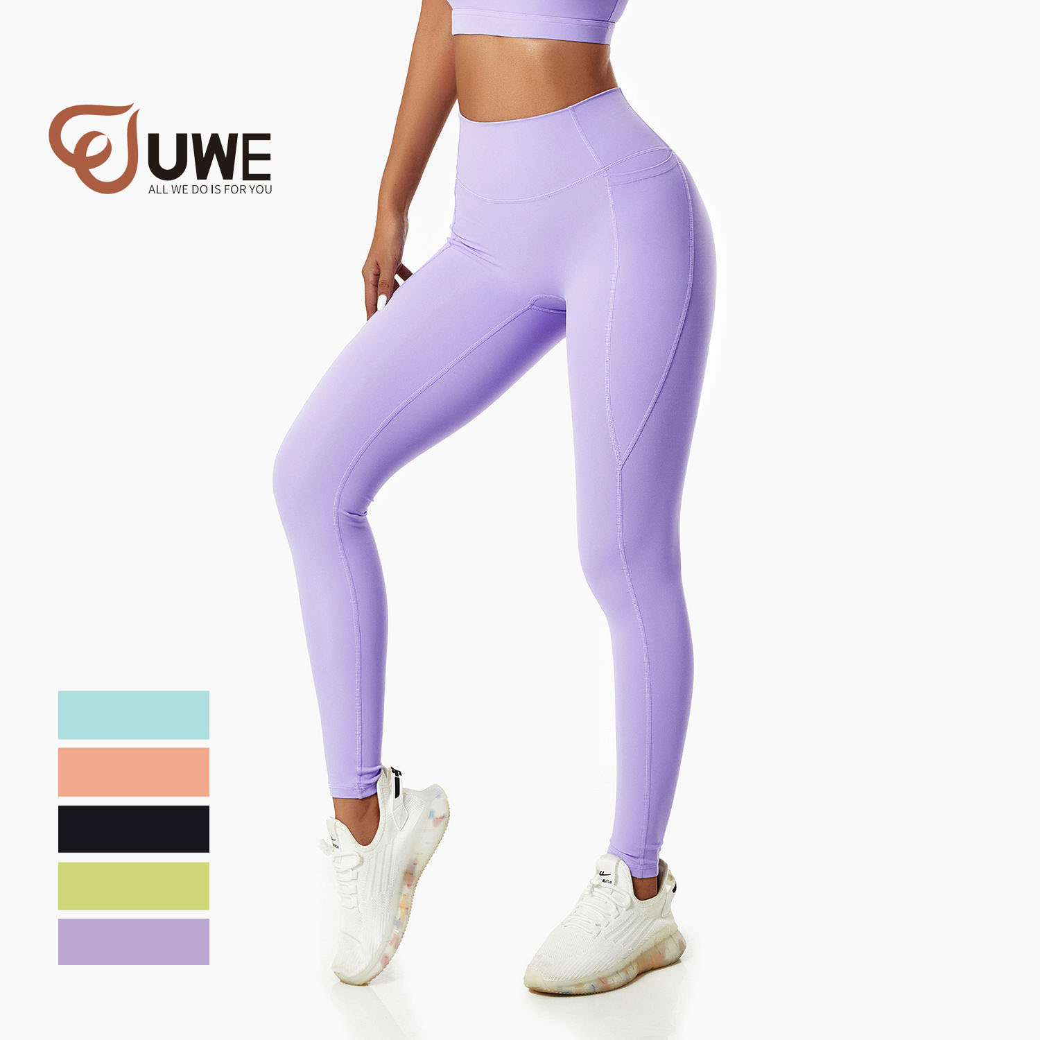 Yoga Leggings Seamless Plus Size Gym Pants With Pocket