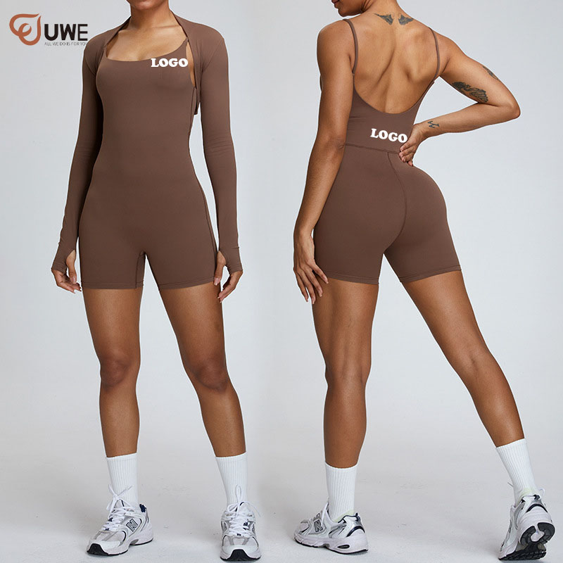 Yoga Jumpsuits Nude Sport Cape Shawl One Piece Jumpsuits（152）