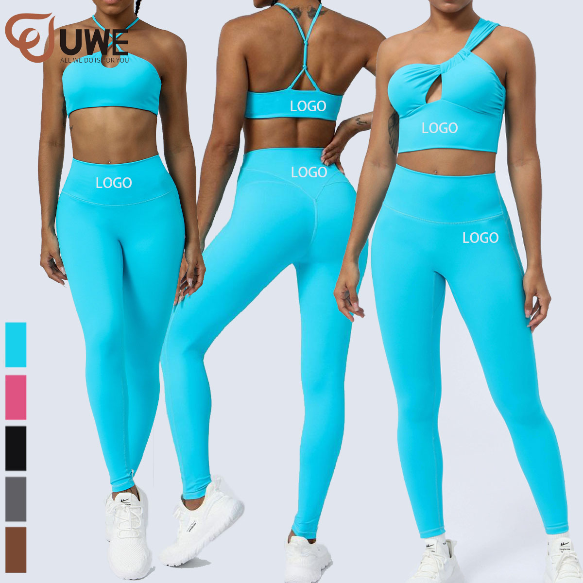 Yoga Sets Cross And One Shoulder Sports Bra Seamless Leggings（742） Manufacturer And Supplier 